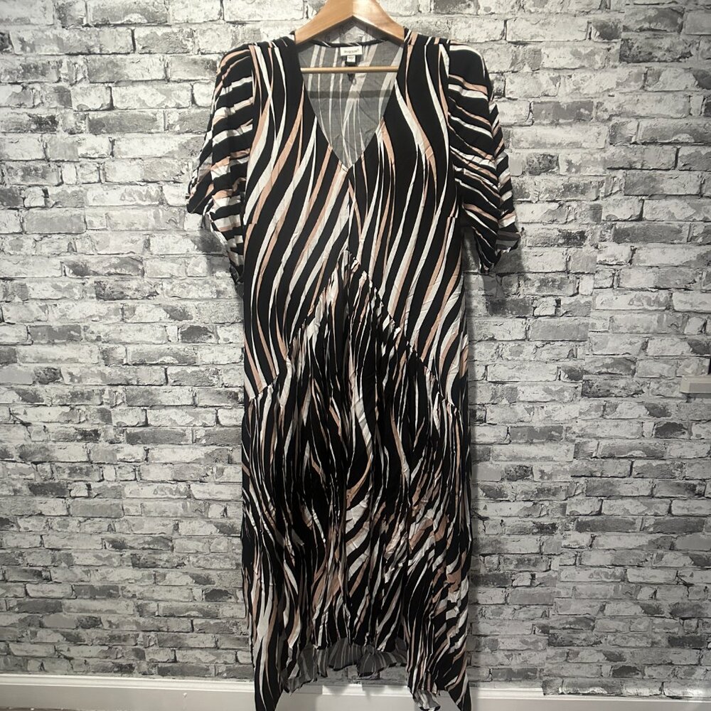EUC Avenue Women's Plus Size Val Print Maxi Dress Size 16